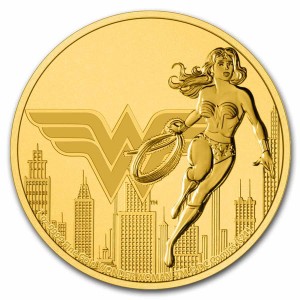 1 oz Gold New Zealand Mint " Wonder Woman " 2021 max. 150