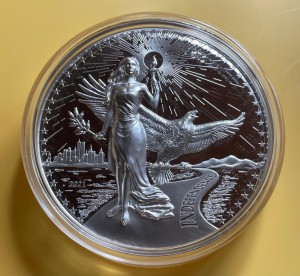 10 oz Silber American Virtues Proof High Relief / CIT Münze ( inkl. gültiger gesetzl. Mwst )