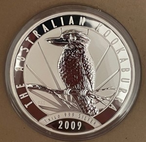 1 Kilogramm / 1000 Gramm Silber Kookaburra Australien 2009  ( diff.besteuert nach §25a UStG )