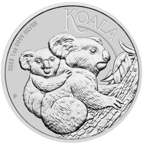 1 oz Silber Perth Mint Koala 2023 in Kapsel inkl. Memorial Effigy ( diff.besteuert nach §25a UStG ) Lieferzeit ca. Ende April