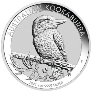 10 x 1 oz Silber Kookaburra 2021 ( diff.besteuert nach §25a UStG )