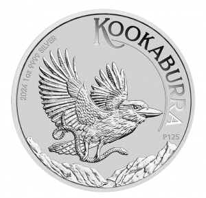 1 oz Silber Perth Mint Kookaburra in Original-Kapsel 2024 Australien / Australia aktuell mit Charles Effigy