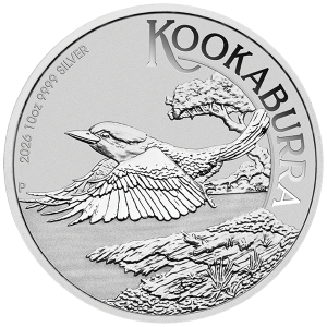 10 oz Silber Perth Mint Kookaburra 2026 in Original-Kapsel Australien / Australia mit Charles Effigy