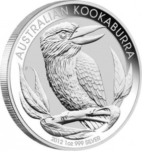 5 X 1 oz Silber Kookaburra 2012 in Kapsel ( diff.besteuert nach §25a UStG )