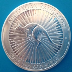 1 oz Silber Känguru Perth Mint 2015 - erster Jahrgang - max. 300.000 ( diff.besteuert nach §25a UStG )