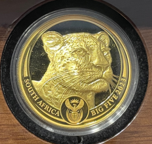 1 oz Proof Gold Big Five " Leopard " 2023 inkl. Original Kapsel - entnommen aus einem Big Five Satz