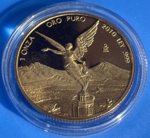 1 oz Gold Proof Mexiko Libertad 2010 in Kapsel / keine Original-Kapsel