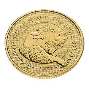10 X 1/10 oz Gold Grossbritannien / UK  " The Lion and The Eagle "