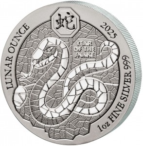 1 oz Silber Ruanda Lunar Ounce Snake / Schlange 2025 ( inkl. gültiger gesetzl. Mwst )