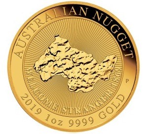1 oz Gold " Welcome Stranger - Nugget " Perth Mint 2019 in Kapsel - max 7.500