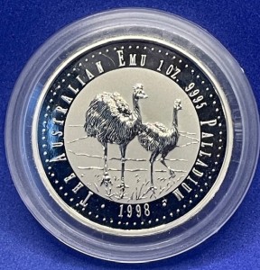 1 oz Palladium Perth Mint EMU 1998 in Kapsel