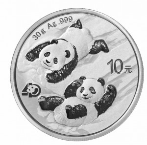 30 Gramm Silber China Panda 2022 ( diff.besteuert nach §25a UStG )