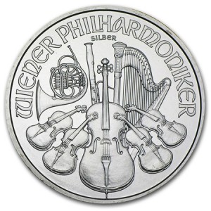 1 oz Silber Philharmoniker div. Jahre ( diff.besteuert nach §25a UStG )