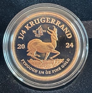 1/4 oz Gold " Privy Coin Press " Krügerrand 2024 Proof in Box / COA - max 1967 - geprägt mit der Münzpresse von 1892