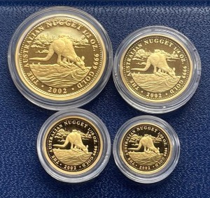 1/2 oz Gold Proof Perth Mint 2002 Kangaroo / Känguru - entnommen aus einem Proof Set - max. 515 Stk