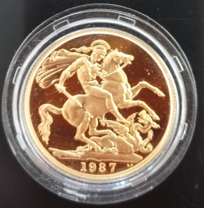 1/2 oz Gold Britannia 1987