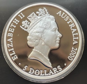 1 oz Silber Proof Sydney 2000 - 4 verschiedene Motive - Alle Münzen am Rand mit der Inschrift anlässlich Olympiade ( 19% Mwst )