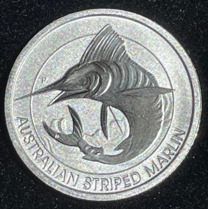 1/3 oz Platin Perth Mint " Striped Marlin " 2020