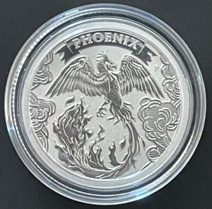 1/4 oz Platin Perth Mint PHOENIX " Mythical Creatures " in Kapsel