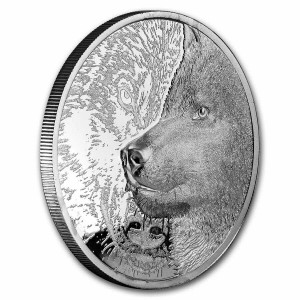 1 oz Platin Mongolei Mystic Wolf Ultra High Relief Proof PF70 - max. 199 Stk - inkl. Slabholder