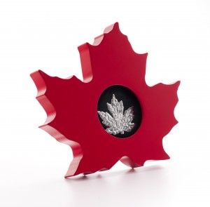 1 oz Silber Proof Canada Cut Out Maple Leaf 2015 inkl. Box  ( inkl. gültiger gesetzl. Mwst )