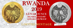 1 oz Proof Silber Ruanda Lunar Schwein / Pig  inkl. COA ( inkl. gültiger gesetzl. Mwst )