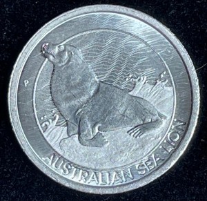 1/3 oz Platin Perth Mint " Sea Lion " 2023