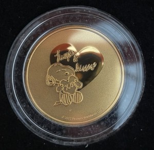 1 oz Gold Snoopy " Love & Kisses 2022 " - max 50 ( Peanuts Series )