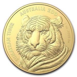 1 oz Gold Australien " Sumatra Tiger " in Kapsel / Box 2019 - max. 250 Stk