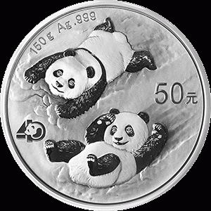 150 Gramm Silber Panda 2022 Proof inkl. Box & COA - 40 Jahre Anniversary  ( diff.besteuert nach §25a UStG )