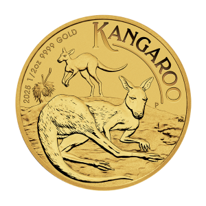 1/2 oz Gold Känguru 2025 in Kapsel ( Charles III Effigy )