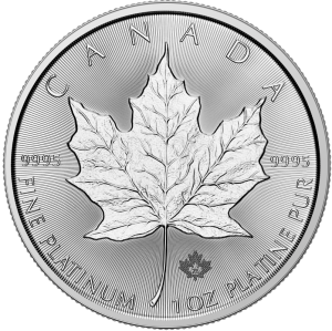 1oz Platin Kanada Maple Leaf 2025 ( diff.besteuert nach §25a UStG )