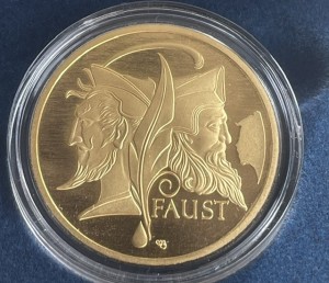 100 Euro Gold Deutschland 2023 Faust inkl. Box / COA ( Serie Meisterwerke der Deutschen Literatur )