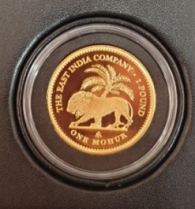 St. Helena 1 Guinea - 2022 One Mohur Gold Proof 11.66 Gramm Gold fein East India Company inkl. Box / COA
