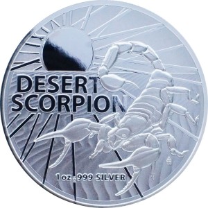 1 oz Silber Australien Great Desert Scorpion 2022 " Dangerous Animals Series " in Kapsel ( diff.besteuert nach §25a UStG )