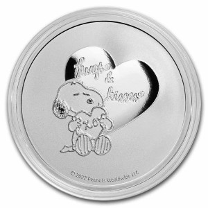 1 oz Silber 2022 Peanuts / Snoopy " Valentine's Day "- max. 5.000 ( inkl. gültiger gesetzl. Mwst )
