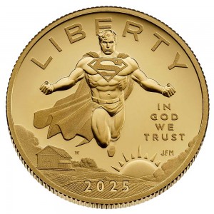 1/2 oz Gold USA Superheroes Series "Superman" 2025 inkl. äusserer Box/ innerer Box / COA