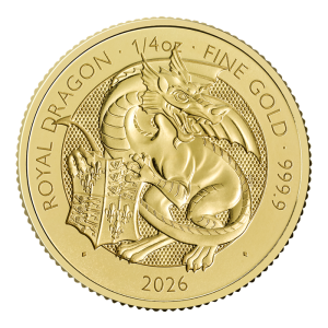 1/4 oz Gold Royal Mint / United Kingdom Tudor Beast 2026  " The Royal Dragon  "