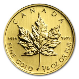 1/4 oz Gold Canada Maple Leaf div. Jahrgang