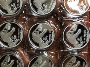 5 oz Silber Jurassic Park Premium Uncirculated - max 500 ( diff.besteuert nach §25a UStG )