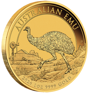 1 oz Gold Perth Mint Australian Emu 2026 in Original Kapsel