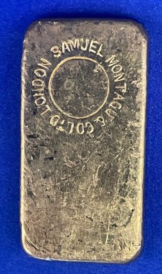 100 Gramm Gold Barren Rothschild ( gegossen ) - Montagu Gegenstempel