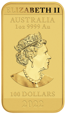 1 oz Gold Perth Mint Dragon Rectangular div. Jahre in Kapsel - max. 8888 je Jahrgang