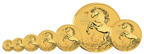 1/2 oz Gold Perth Mint Lunar 2026 Pferd / Horse in Original-Kapsel Australien / Australia aktuell mit Charles Effigy