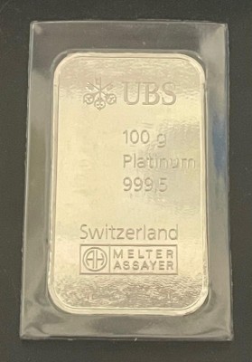 100 Gramm Platin Barren div Hersteller / LPPM zertifizierte Hersteller