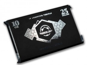 10 oz Silber Banknote mit Laser Gravur " Argentum Veritas " - 25 Dollar Niue ( diff.besteuert nach §25a UStG )