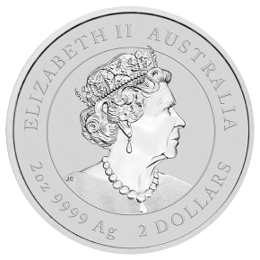 2 oz Silber Perth Mint " Lunar Tiger III 2022 " in Kapsel  ( diff.besteuert nach §25a UStG )