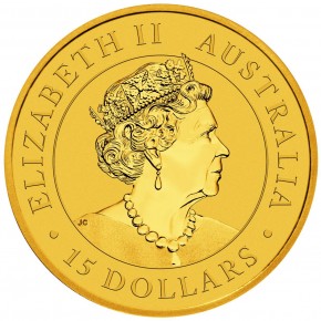 1/10 oz Gold Känguru 2022 in Kapsel