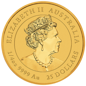1/4 oz Gold Perth Mint 2021 " Australia's Wildlife " in Kapsel