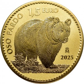 1 oz Gold Spanien 2025 Oso Pardo / Braunbär Reverse Proof
